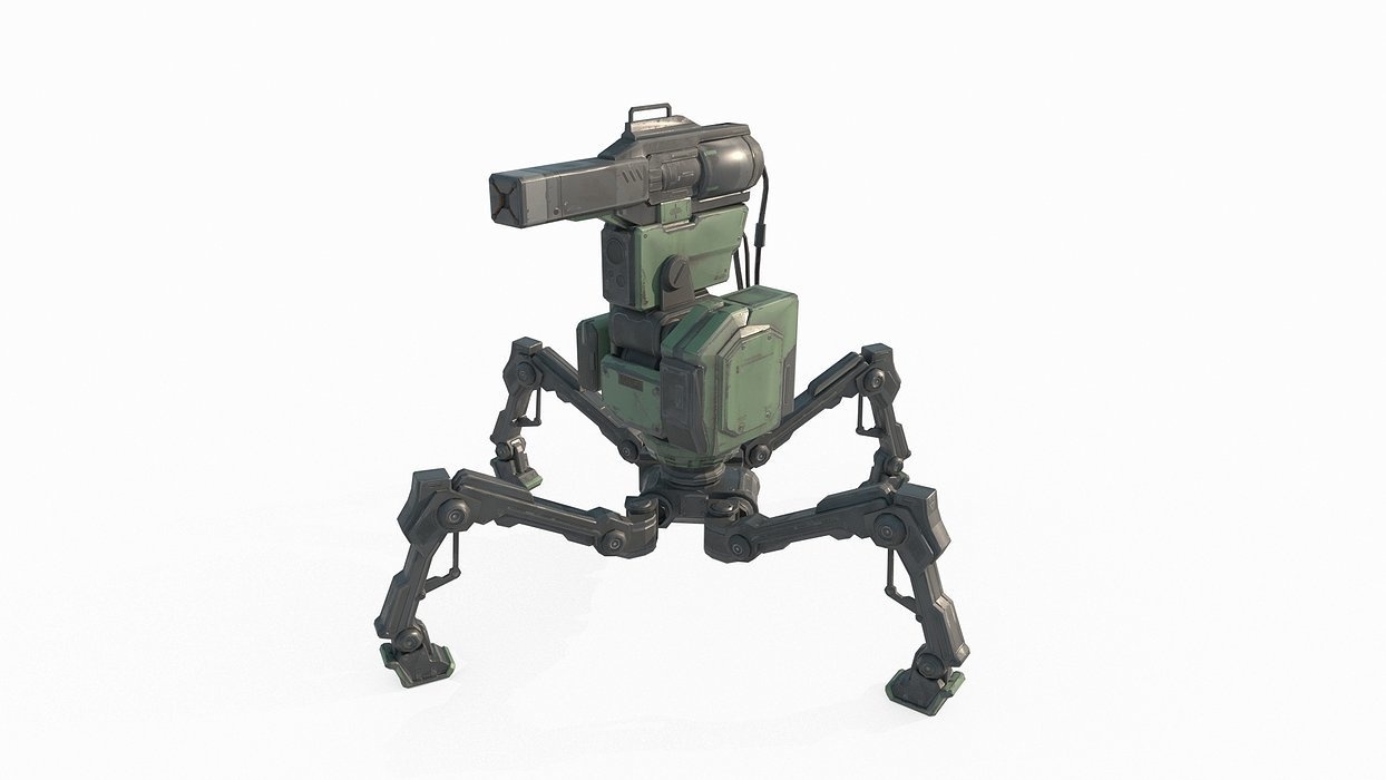 Sci Fi turret robot
