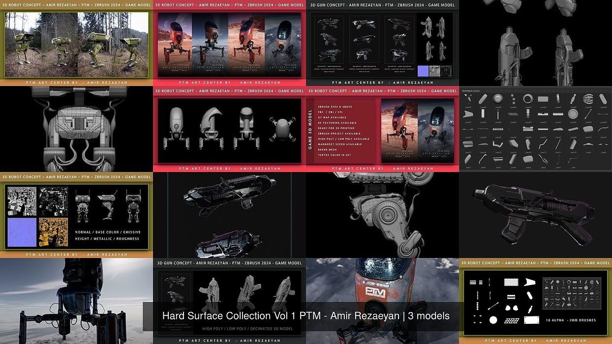 Hard Surface Collection Vol 1 PTM - Amir Rezaeyan