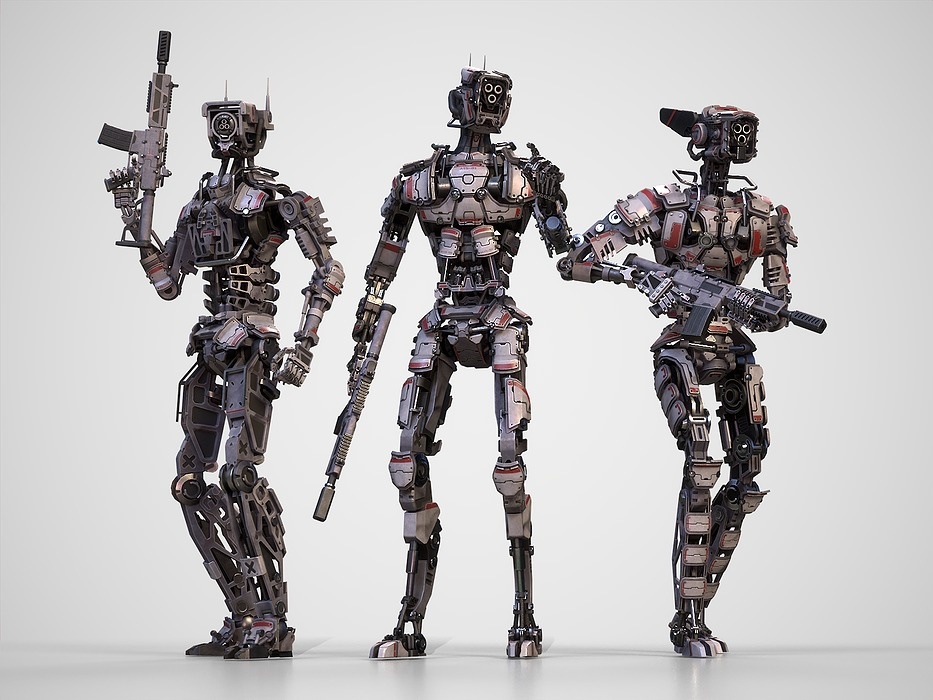 Armored robots team gameready collection