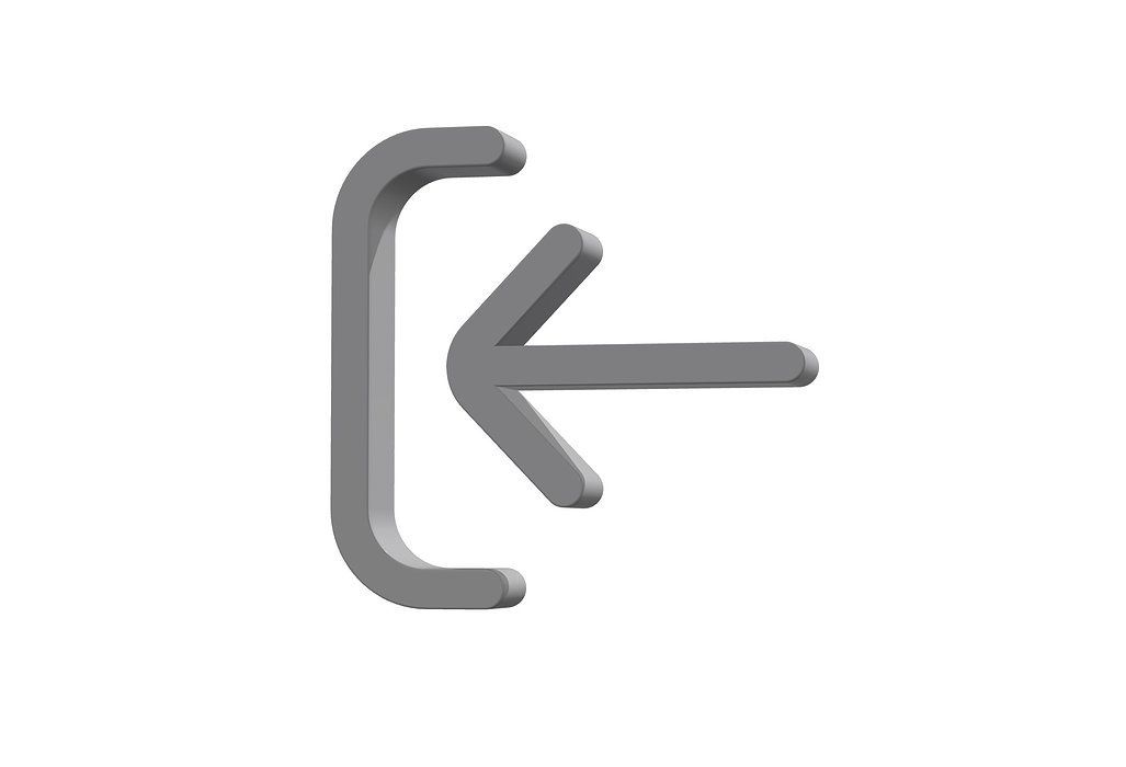 3d arrow right to bracket