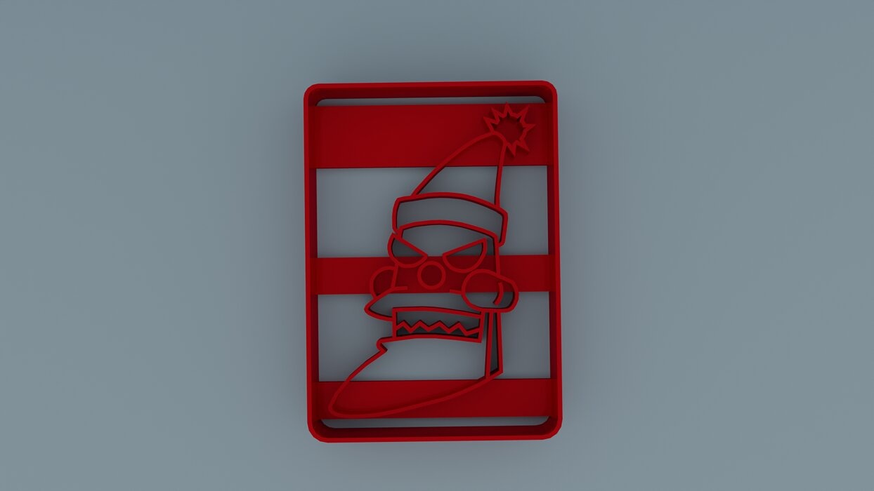 futurama santa cookie cutter