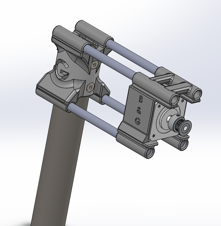 Tripod Assembly for wall drawing robot (XY plotter)