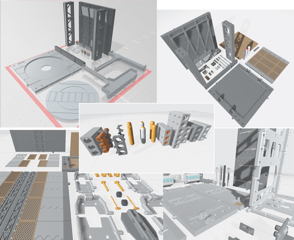 MECH HANGAR BAYS 01-04 HG+MG AND MISSILE PACK OPTIONS