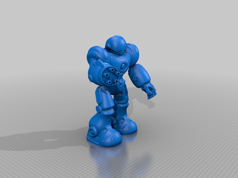 Kids toy robot with firearm