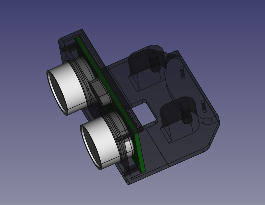 ULTRASONIC SENSOR SUPPORT FOR ROBOTS