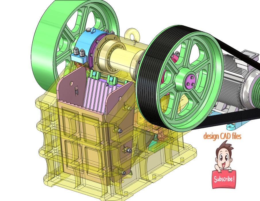 industrial 3D model Jaw crusher