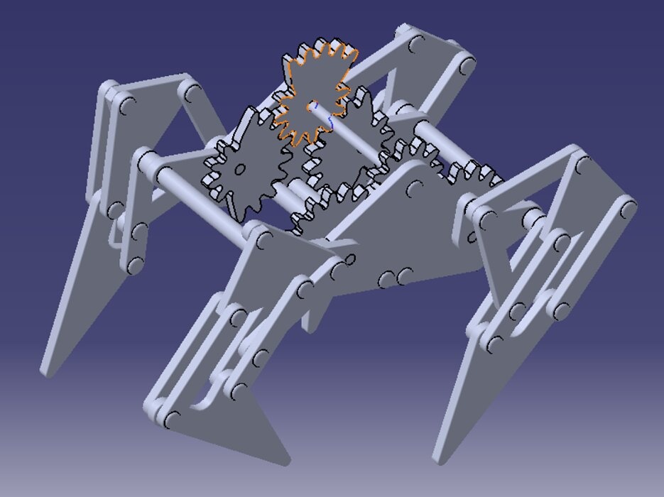 Four Legs Walking Machine