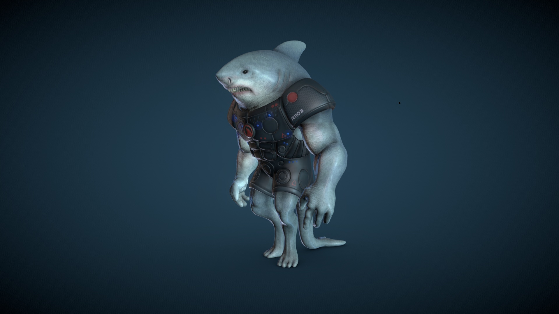 CYBER SHARK MODEL PRINTIBLE