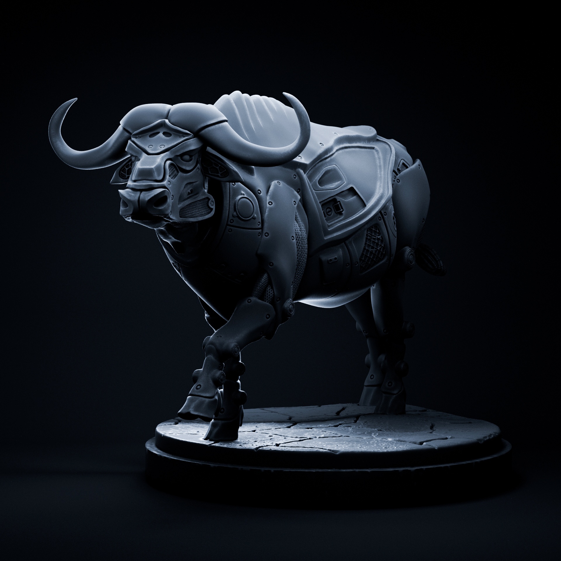 CAPE BUFFALO MECHA ROBOT - PRE-SUPPORTED