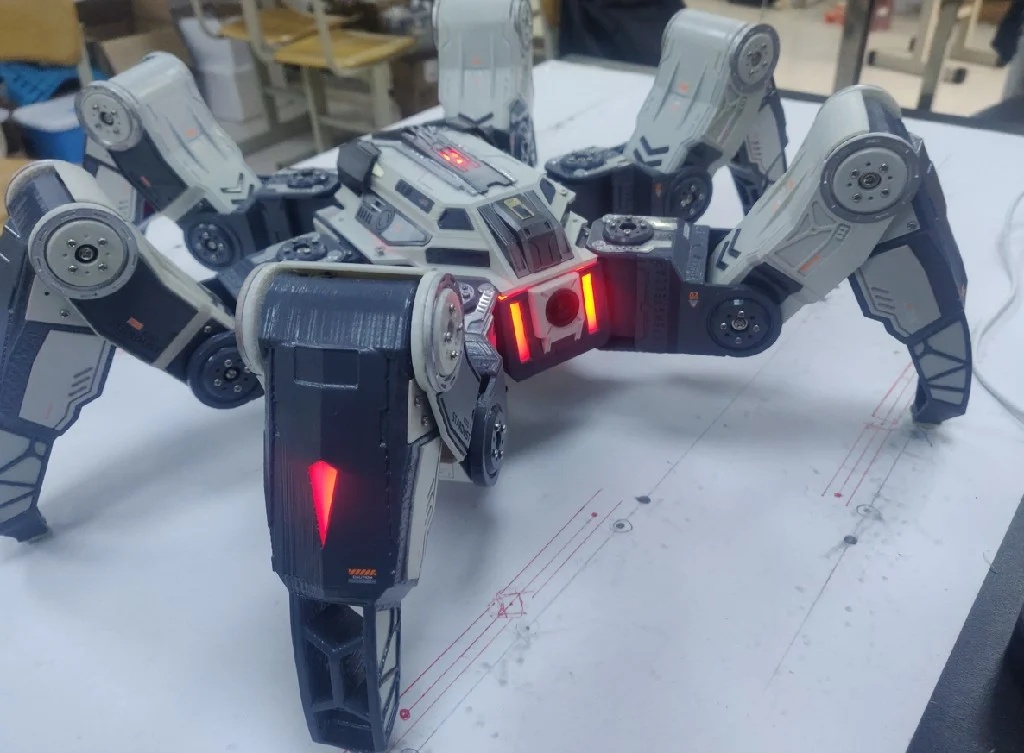 sci-fi hexapod robot