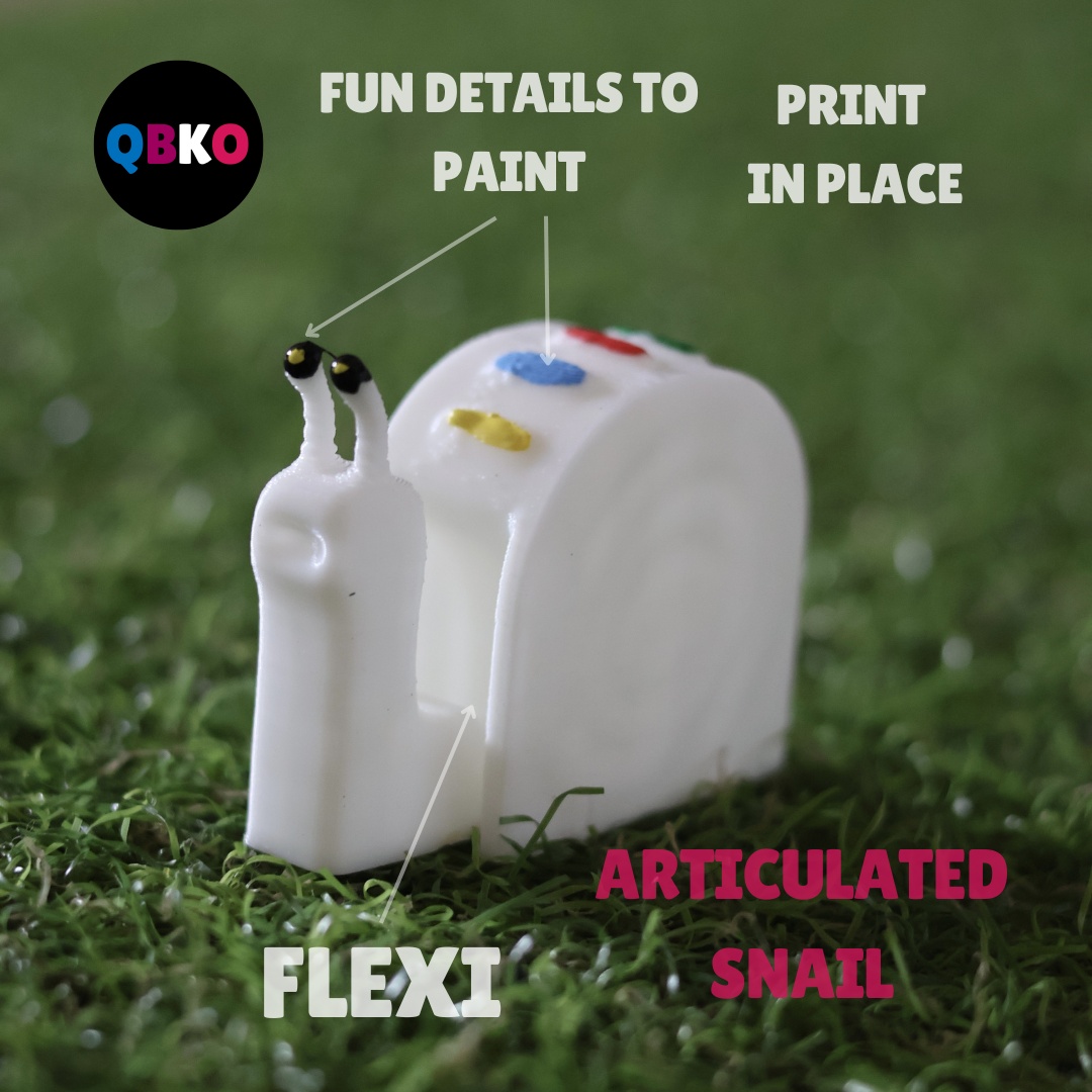 FLEXI SNAIL. STL FILE FOR 3D PRINTING (PRINT IN PLACE).