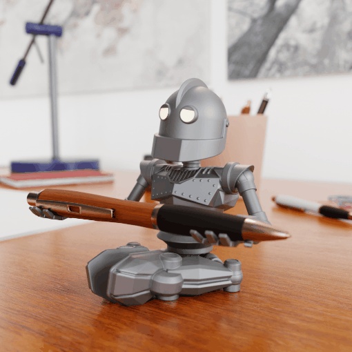 MINY IRON GIANT PEN HOLDER - POSE 2