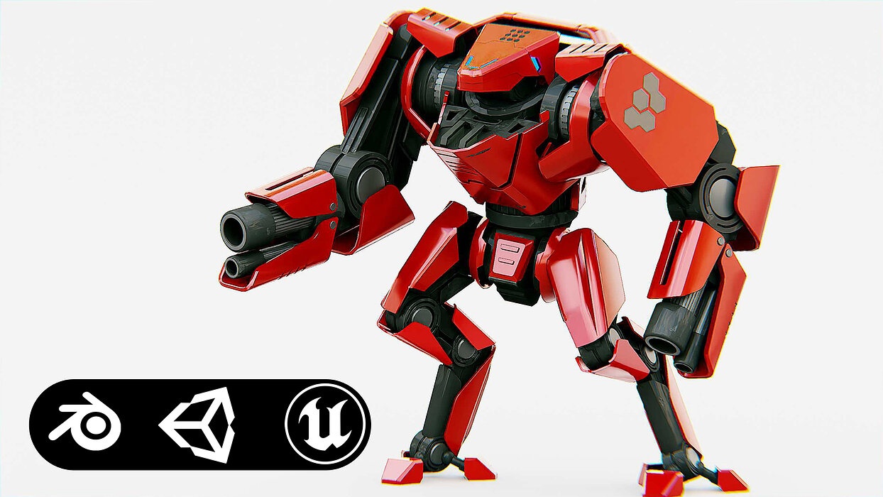 BATTLE DROID  STORM Rigged for Unreal Engine - Unity - MIXAMO