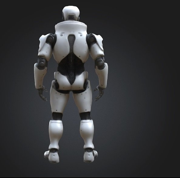 Ultra-Realistic Male Humanoid Robot Sci-Fi Game Asset