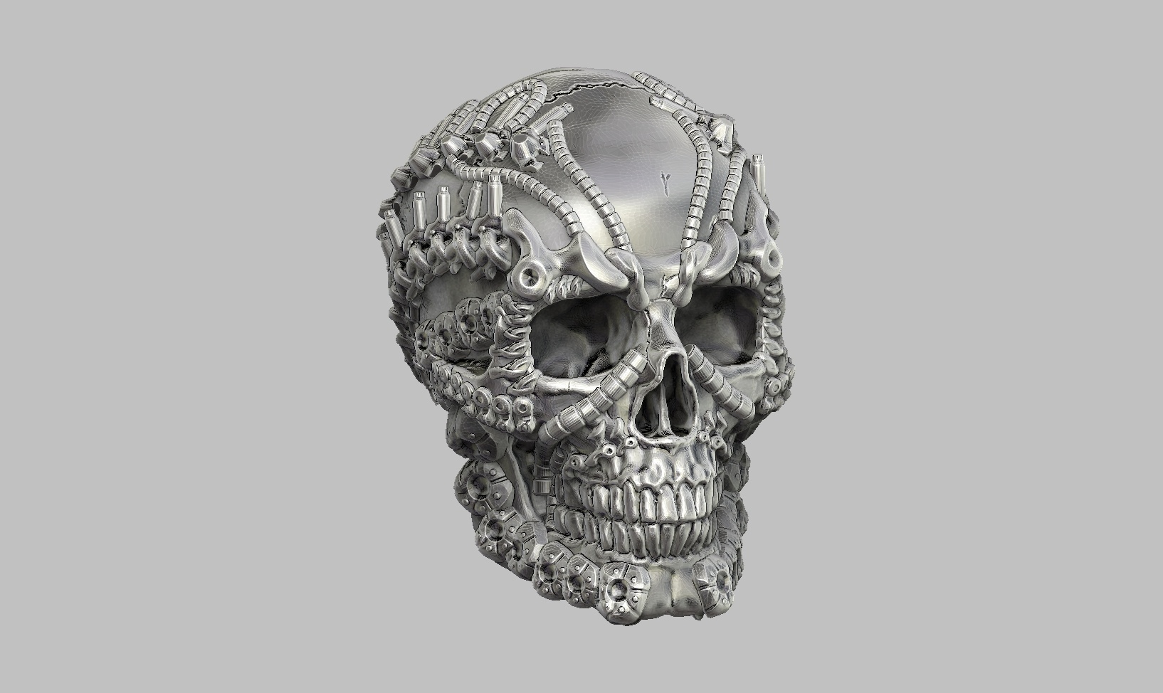 SKULL ROBOT HEAD A35 (1)