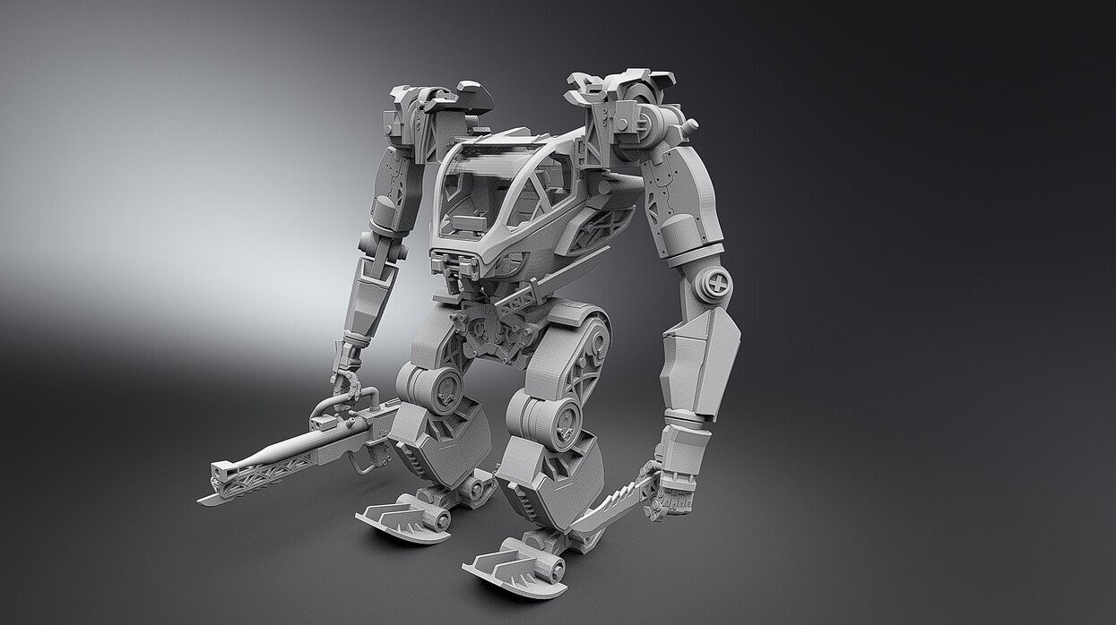 AMP suit scale model
