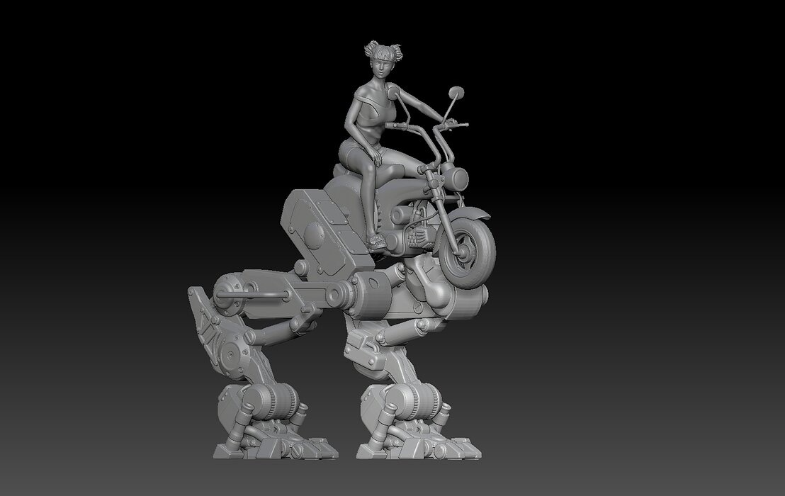 MECHA BIKE ANTIGRAVITY GIRL 2