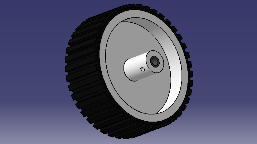 Tracked Wheel for robots