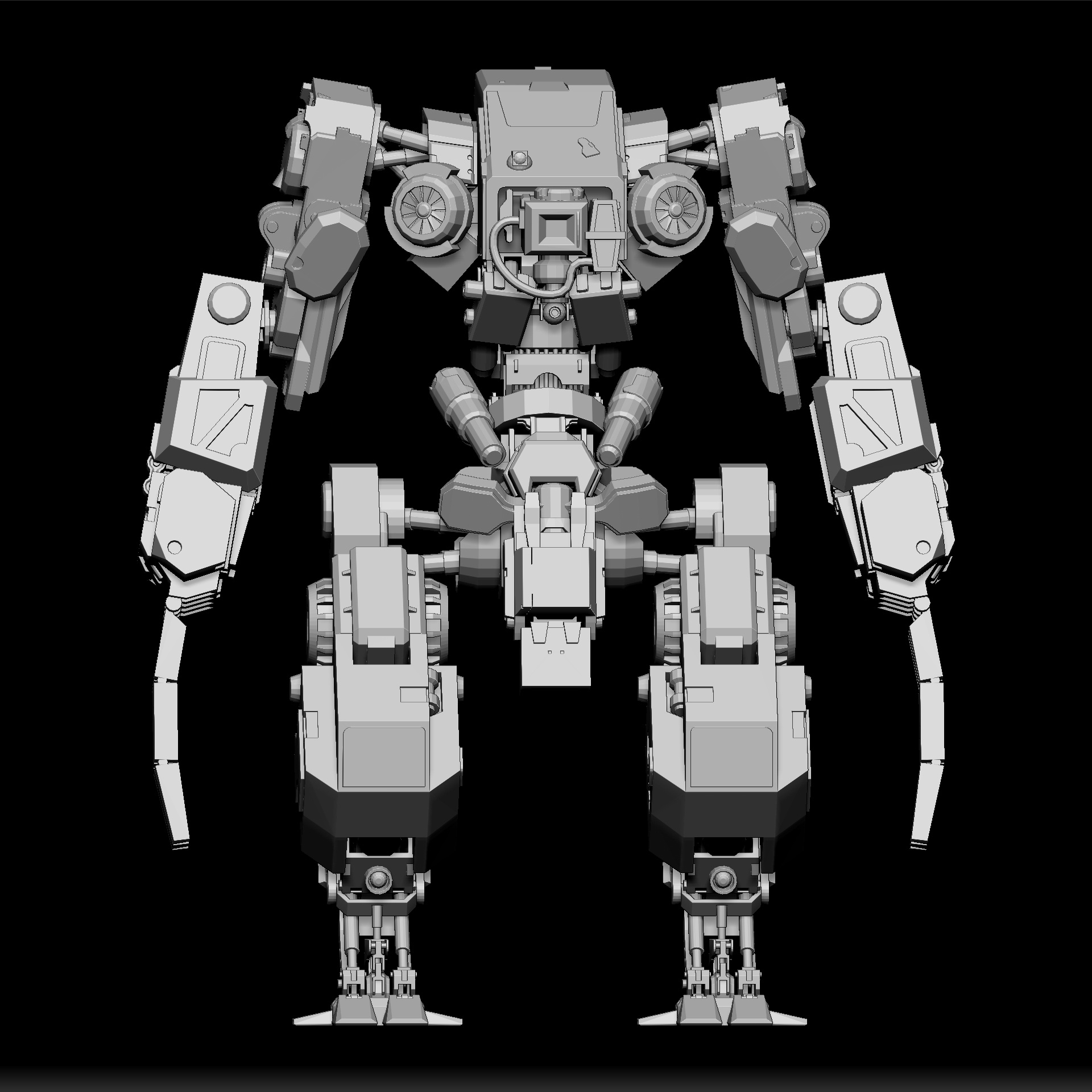 TERMINATOR MILITARY ROBOT - ADVANCED COMBAT MACHINE - FUTURISTIC WARFARE DESIGN - DETAILED ROBOTIC SOLDIER - SCI-FI 3D PRINT
