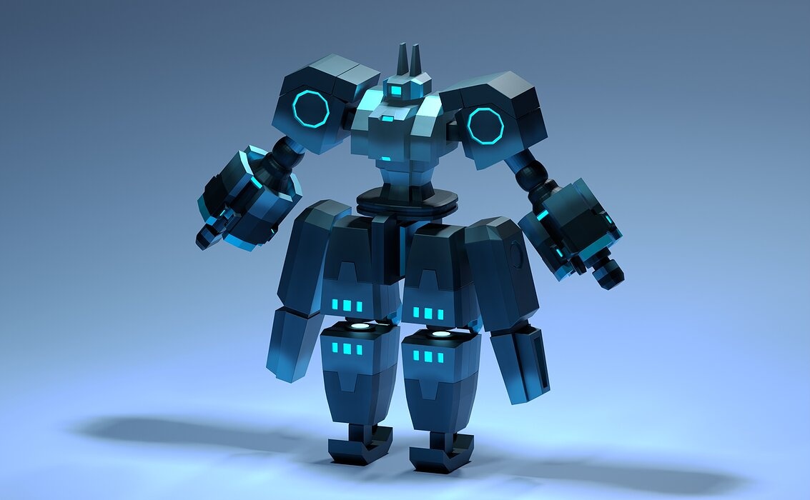 Futuristic Cybernetic Robot - 