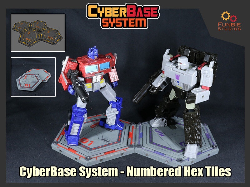 CyberBase System Numbered Hex Tiles