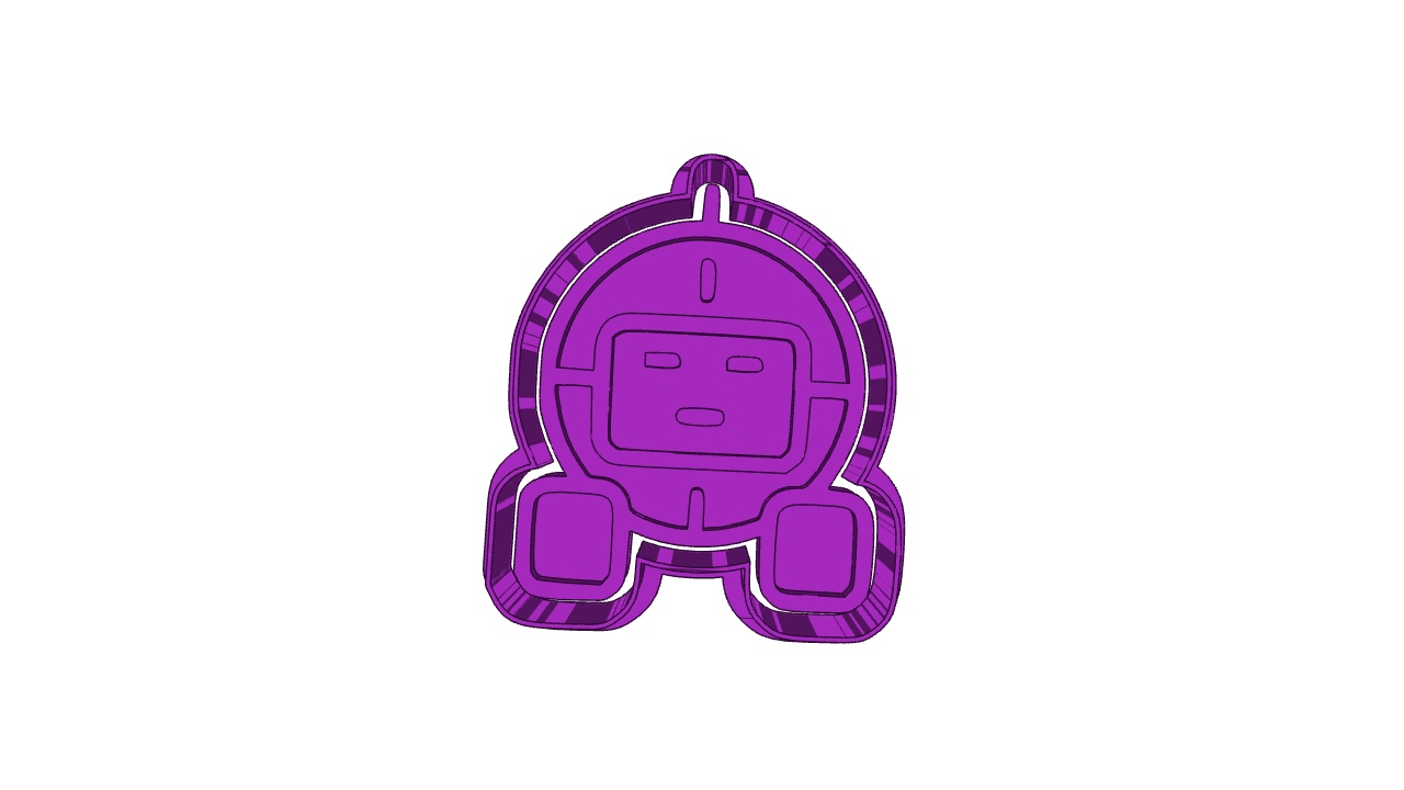 ROBOT (32) CUTTER AND STAMP, COOKIE CUTTER, FORM STAMP, COOKIE CUTTER, FORM