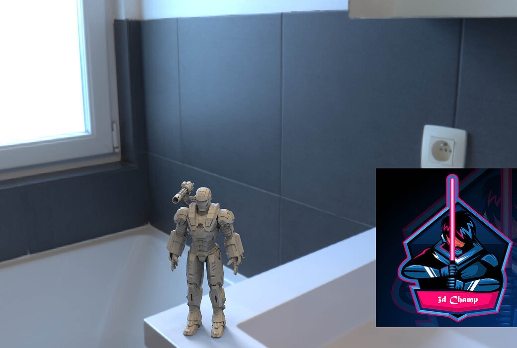 IRONMAN WARMACHINE MK 001 ARMOR FOR 3D PRINTING