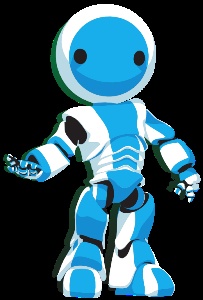 Logo génération robot en relief et couleur