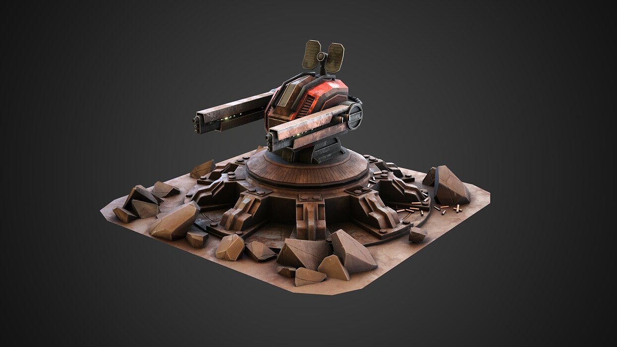 Anti-air gun turret 