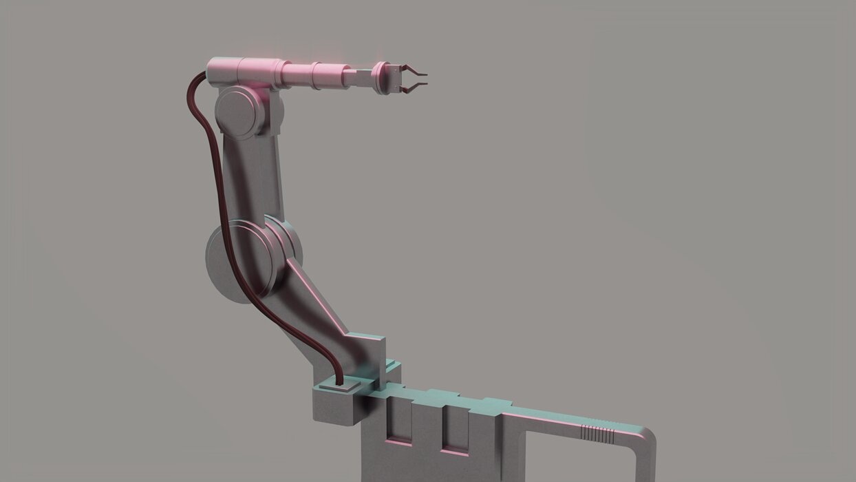 SCI FI ROBOTIC ARM AND PICKING MACHINE