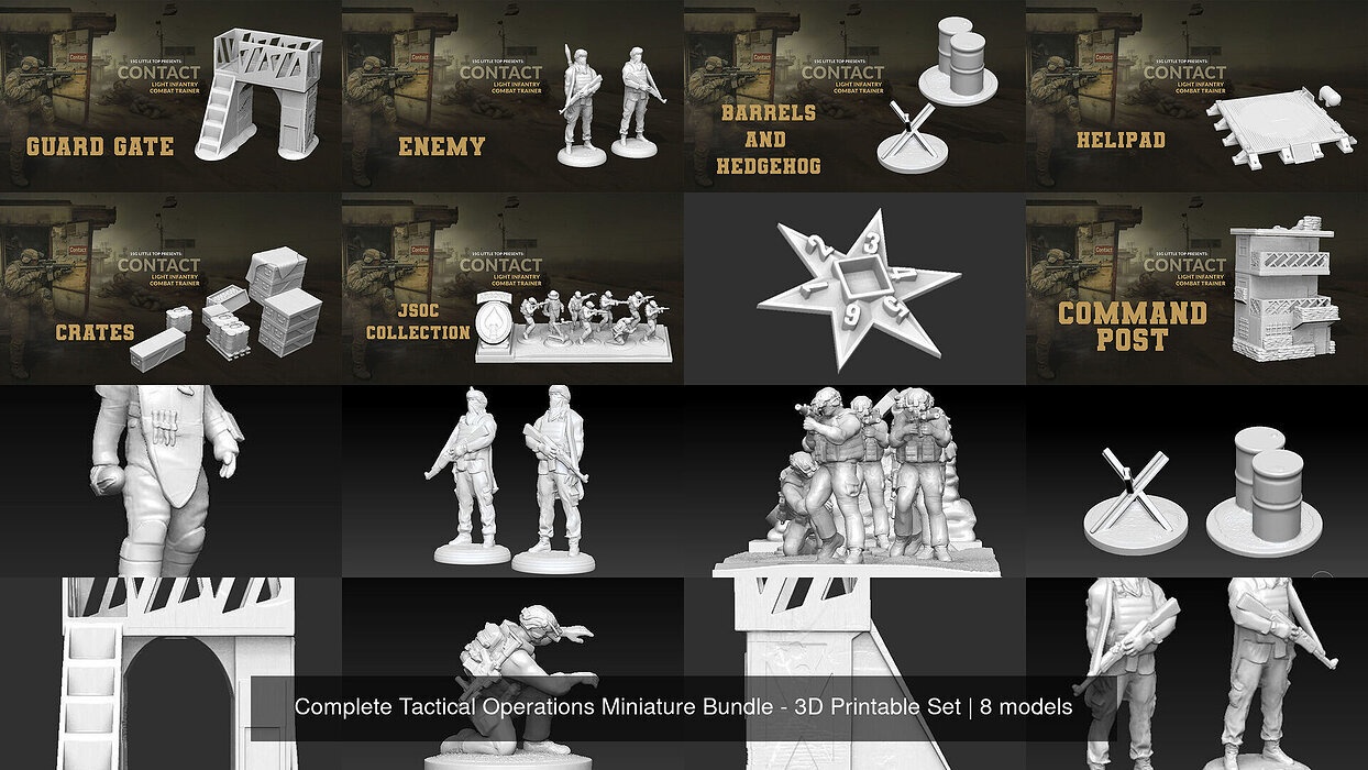 Complete Tactical Operations Miniature Bundle - 3D Printable Set