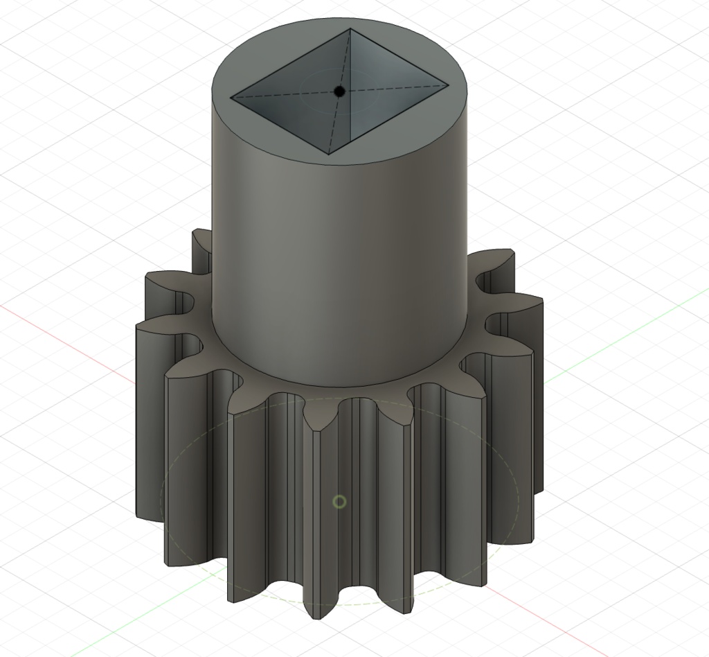 Spur gear for the motor of the arm of JK01 RC robot