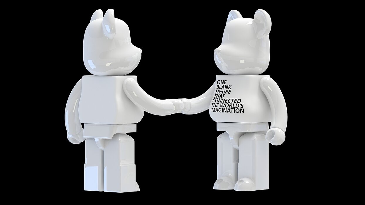 BEARBRICK Shake hand