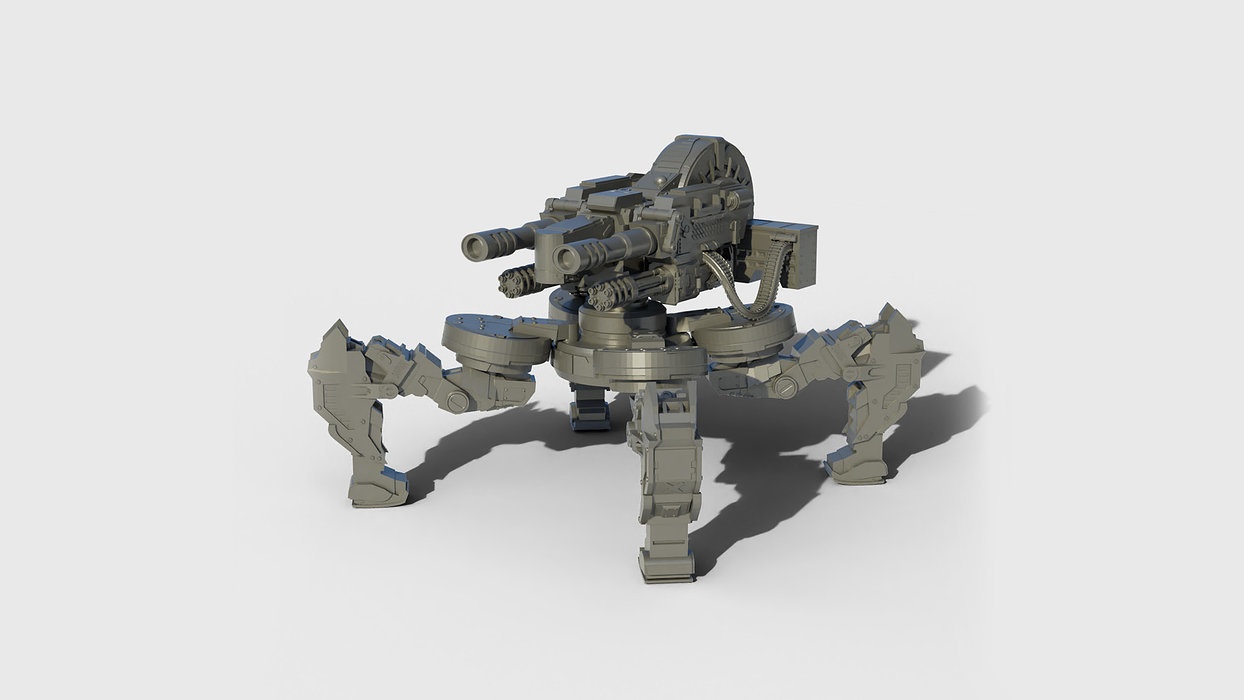 Gun mech walker