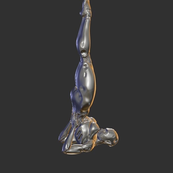 Thicc Android with Metal Body NSFW STL File