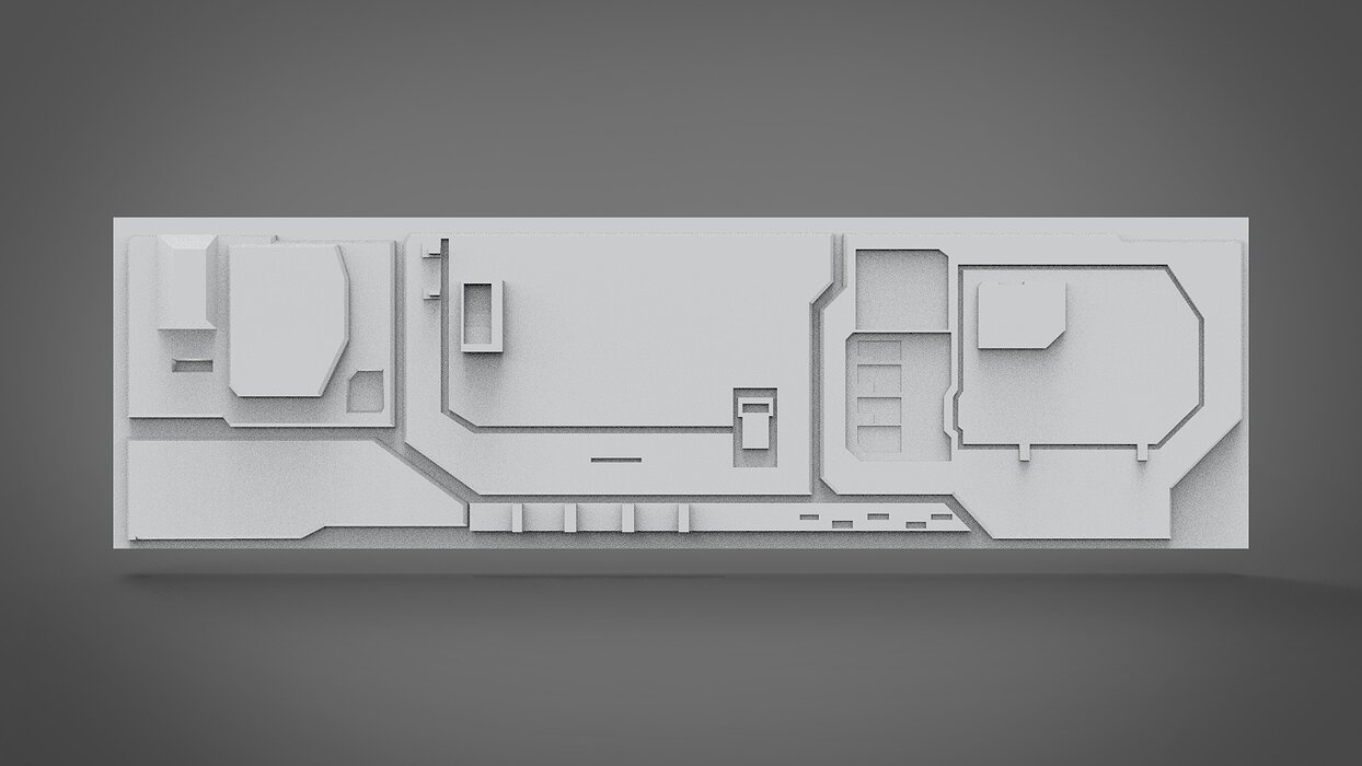 sci-fi wall architect kitbash
