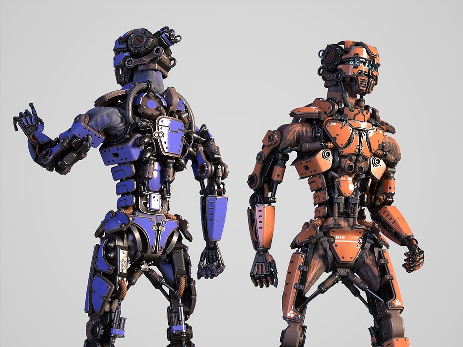 Highly detailed robot model