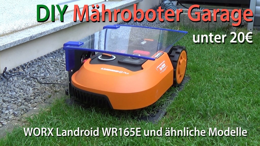 Worx Landroid Mähroboter Garage / Robotic lawnmower garage cheap and easy