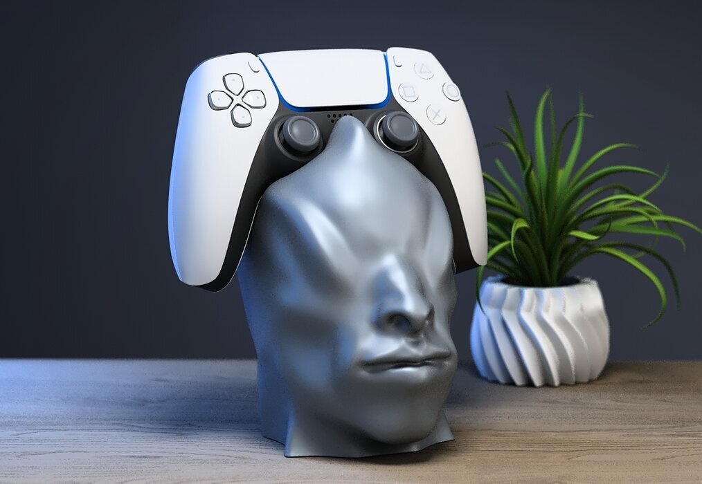 Human head Ps5 controller stand