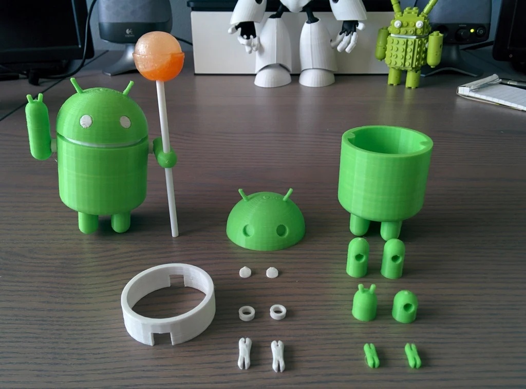 Posable Android Robot