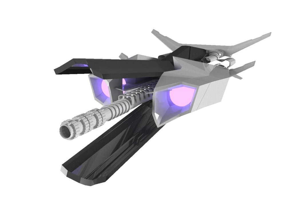 Sniper Spaceship 3D Spaceship Sci-Fi Game Model 3D
