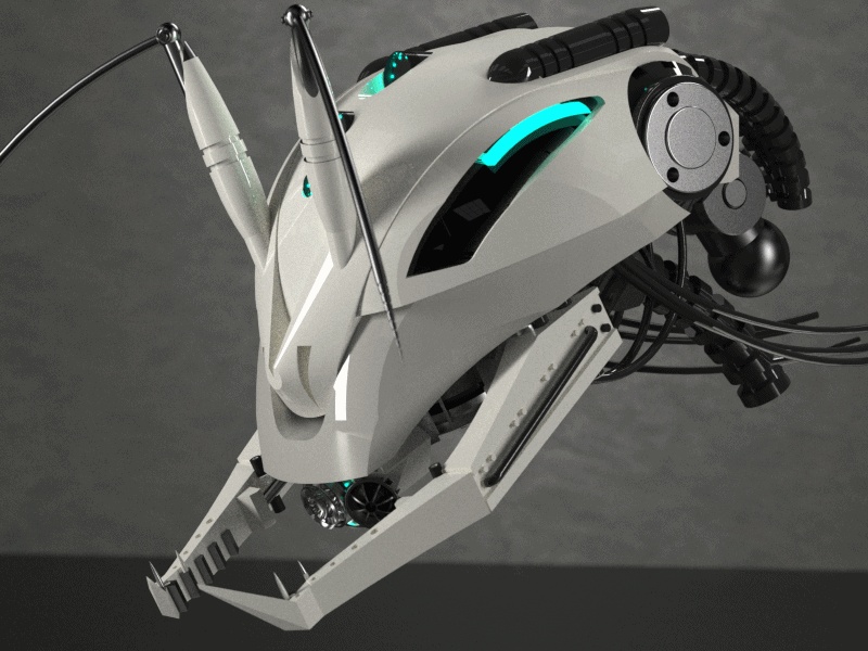 Bug Robot Head