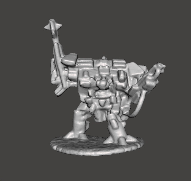 6MM SCALE HEAVY WALKER MECH MINIATURE MODEL FOR SCIFI GAMES