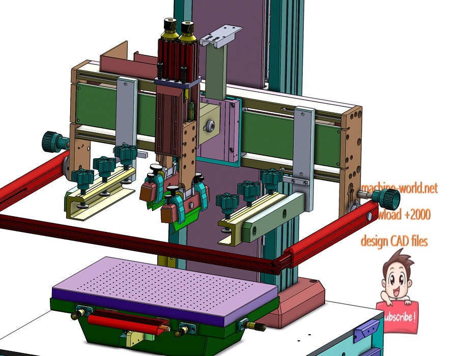 industrial 3D model Silk Screen Printing Machine 3