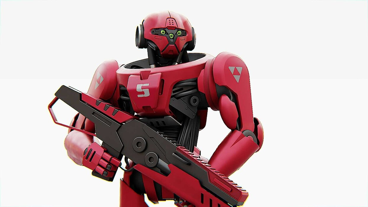 BATTLE DROID Z-9000  RIGGED