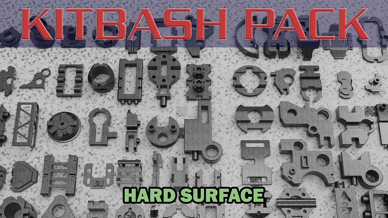 Kitbash hard surface pack automatic 3