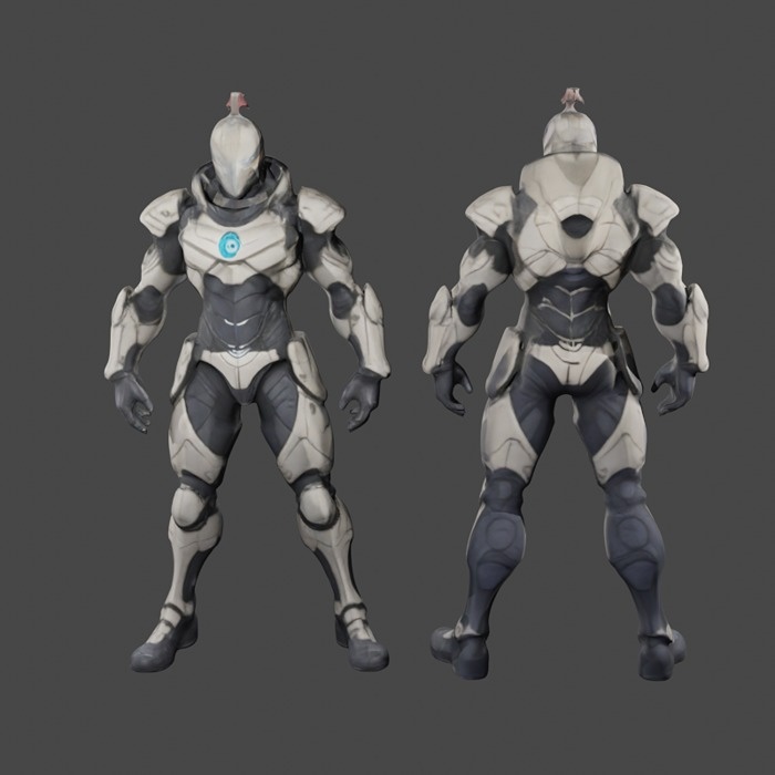 Cyber Knight 3D model