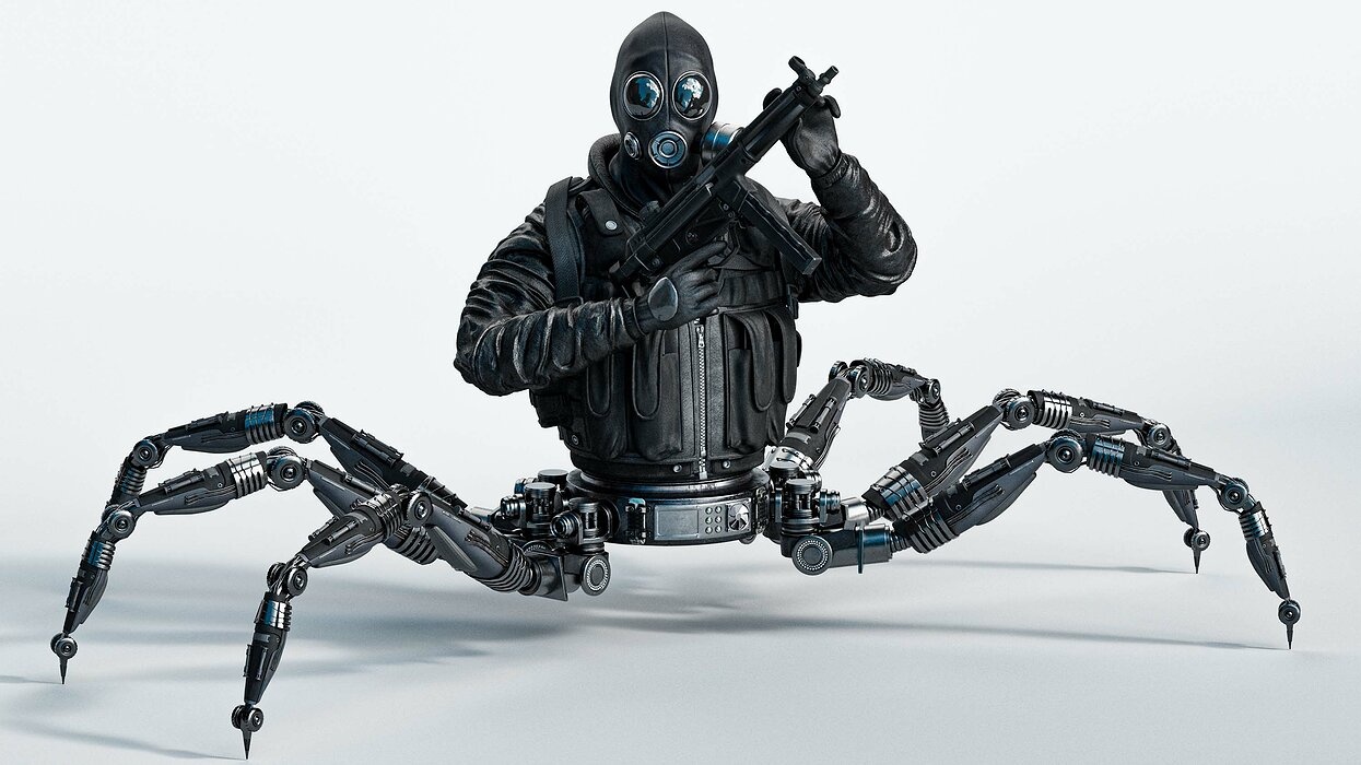 robotic crab special force solider