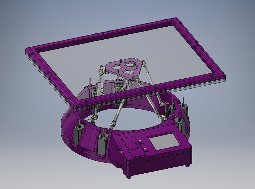 6DOF 3D printed Stewart P...