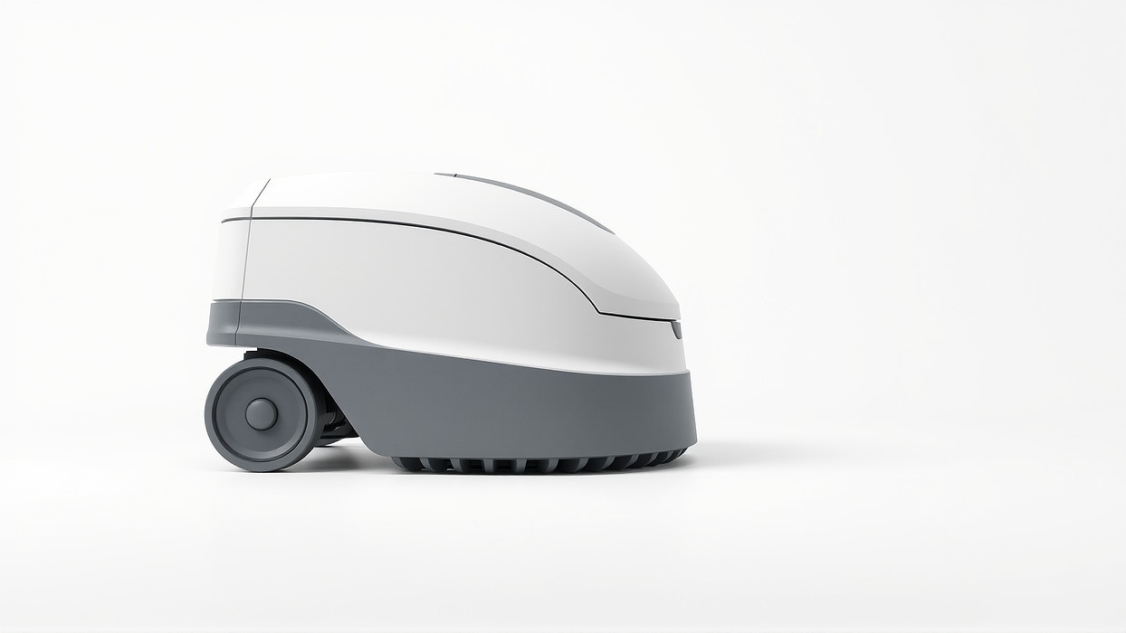 Wall-Cleaning Robot with Wheels 3D Model